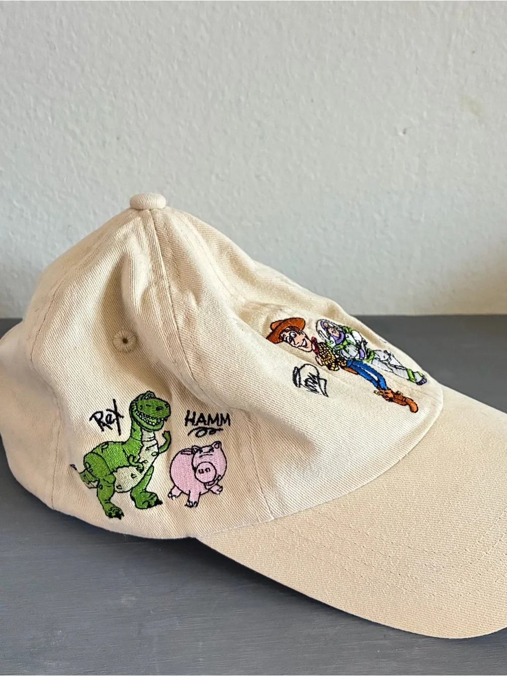 Vintage 90s Disneyland Resort Toy Story Baseball Hat Cap Woody Buzz Lightyear